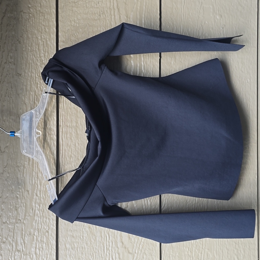 Ted Baker Pholly black fold over off shoulder top 4 small - Picture 7 of 14